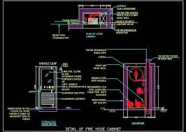 The hose compartment is horizontally the other two hose assemblies are located in the hose reel compartment. Fire Hose Cabinet Dwg Drawing Detail Autocad Dwg Plan N Design