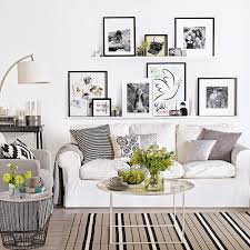 Though you may say that decor can a gallery wall done with different frames and black and white artworks to feel more creative. White Living Room Ideas Ideal Home