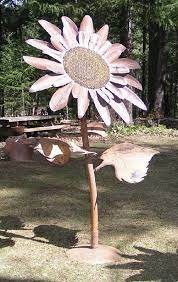 Flowers Metal Sculptures Of Flowers Metal Garden Art Metal Yard Art Outdoor Metal Art