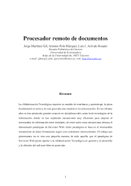 Check spelling or type a new query. Pdf Procesador Remoto De Documentos Antonio Polo Marquez Jorge Martinez Gil And Luis Arevalo Rosado Academia Edu