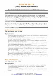 Training requirements (required levels of use a consistent template for all loto procedures. Safety Coordinator Resume Samples Qwikresume