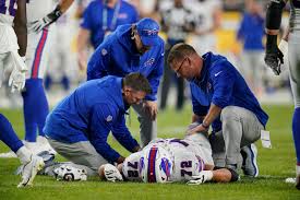 Bills' offensive tackle depth thinned further with Tommy Doyle sustaining season-ending injury | AP News