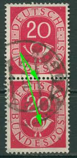 Последние твиты от posthorn (@posthorn24). Bund 1951 Posthorn Mit Sehr Seltenem Plattenfehler 130 Pf Ii Gestempelt Paar Briefmarken Dr Rohde Kornatz Kassel