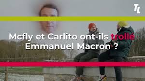 S'ils remplissent leur objectif, emmanuel macron se prêterait à un concours d'anecdotes avec eux. Mcfly Et Carlito Devoilent Avoir Tourne Leur Video Avec Emmanuel Macron A L Elysee Leurs Tenues Surprennent Les Internautes Photo