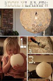 prachtige lamp lampen zelf maken doily lamp doe het zelf projecten