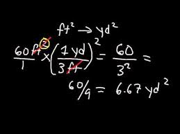 How To Convert From Square Feet To Square Yards Ft2 To Yd2