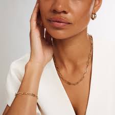 Aidee Odile 14 karat gold link necklace