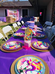 Unicorn Kids Table Unicorn Birthday Party Decorations Unicorn Kids Kid Table