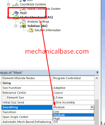 Smoothing Options For Ansys Mechanical Meshing Illustrated Expression Mesh Ansys Expressions