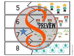You may be asking, how do you make a puzzle with greeting cards? well, it is easier than you think! Earth Day Counting Puzzles Printable Simple Fun For Kids
