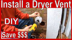 How To Install A Dryer Vent Through A Brick Wall Youtube