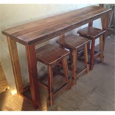 Covers us for small get togethers. Rustic Reclaimed Barn Wood Kitchen Bar Sofa Table Bar Height