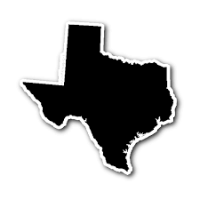 Texas State Shape Sticker Outline White Texas Stickers State Shapes Texas State