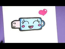 Tumblr bilder zum ausdrucken halt pages de coloriages. Kawaii Usb Schlussel Malen Einfach Und Suss By Dixitdraw