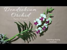 Tutorial Bunga Anggrek Dendrobium Dari Kain Flanel Dendrobium Orchid Felt Flower Tutorial Youtube Felt Flower Tutorial Flower Tutorial Paper Flower Kit