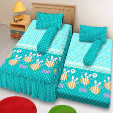 Tempat tidur jangan berada tepat di bawah palang menonjol, jendela, atau kamar mandi. Sprei Kintakun D Luxe 2in1 Kasur Sorong Single Size Uk 120x200 Summer Bee Shopee Indonesia