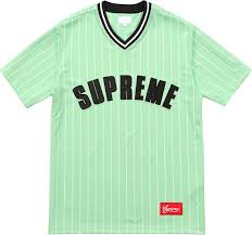 Black And White Pinstripe Baseball Jersey Supreme Pinstripe Baseball Jersey Baseball Jersey Outfit Cool Shirts Printed Shirts