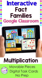 Google Classroom Math Google Slides Give 2nd 3rd Grade Students The Practi Google Classroom Math Multiplication Fact Families Activities Google Classroom