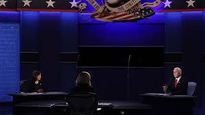 Vice Presidential Debate Tonight Featured Plexiglass Between Vp Pence Harris And Socially Distanced Audience Abc30 Fresno