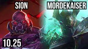 SION vs MORDEKAISER (TOP) | 3014, 1.1M mastery, 300+ games | BR  Grandmaster | v10.25 - YouTube
