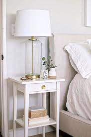 Bedding is an easy and fun way to update the master bedroom with little commitment. 47 Lovely And Cool Narrow Bedside Table Design Ideas Part 12 Bedroom Night Stands Bedroom Nightstand Decor Home Decor Bedroom