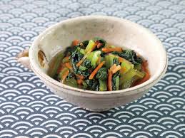 小松菜 人参 煮浸し