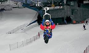 Who ever said there is nothing to do in the summer. Ski Dubai Launches Snow Bullet Zip Line Attraction Australasian Leisure Management