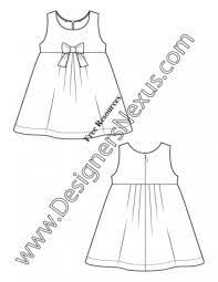 Maybe you would like to learn more about one of these? 016 Kids Illustrator Fashion Flat Sketch Toddler Infant Dress Free Download At Designersnexus Com Kids Garments Kids Frocks Design Flat Sketches