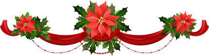 Transparent Christmas Garland With Poinsettias Png Clipart Gallery Yopriceville High Quality Images And Transparent Png Christmas Garland Clip Art Garland
