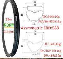 29er MTB XC AM EN DH 35/36/38mm 幅カーボンリム 28mm 深さ非対称/対称 UD 3K 12K 24 28 32 36 穴テープレスまたは外側穴 - AliExpress 18