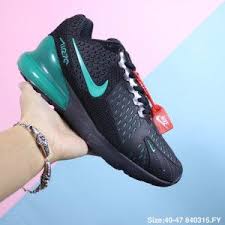 Nike Air 270 Black Mint Green Mens Winter Casual Sneakers Nike Air Casual Sneakers Sneakers