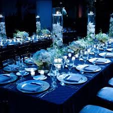 We played with a mixture of silver and gold plus. Royal Blue Wedding Table Settings Blue Blue Table Settings Table Settings