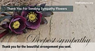 How to thank someone for sympathy flowers. Sympathy Thank You Letters