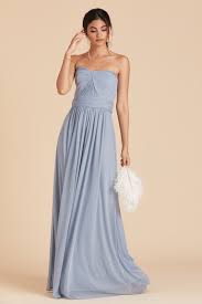 Birdy Grey Bridesmaid Dress Color Swatches Mesh In Dusty Blue