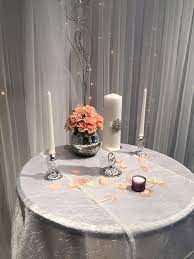 Peach And Silver Wedding Decor Silver Wedding Decorations Silver Decor Wedding Decorations