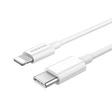 Usb кабель zetton usb synccharge round soft tpe data cable usb to lightning розовый (ztusbrstpka8) 8 (800) 30. Cable Usb C To Lightning Bx36 Union Pd Borofone Fashionable Mobile Accessories