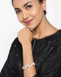 Buy White & Pink Bracelets & Bangles for Women by Priyaasi Online
