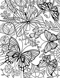 Butterflies but also ants, spiders, beetles. Butterflies Coloring Pages For Adults