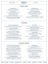 Maybe you would like to learn more about one of these? Earls Kitchen Bar Back Bay Menu Sushi Salad