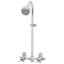 Speakman Commander Exposed 2 Handle 1 Spray Shower Faucet Only In Polished Chrome Valve Not Included Shower Faucet Shower Systems Shower Heads