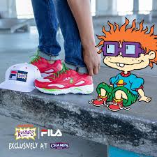 nickalive champs sports launches exclusive fila x rugrats