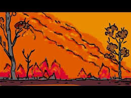 Forest Fire Color Drawing 2d Animation Colorful Drawings 2d Animation Drawings