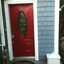 #christmas #decor #diy #ideas #porch #frontdoor #winter. Changed This White Door To Red Rustoleum Cranberry Reddoor Red Door House Painting White Doors