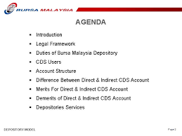 Bursa anywhere is bursa malaysia's first mobile application for its cds depositors. 11 Th Acg Cross Training Seminar Depository Model