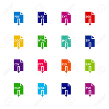When large files are compressed into rar files, they are often split into multiple files to save space. File Format Extensions Icons Pdf Mp3 Txt Doc Docx Html Jpg Zip Csv Ppt Xls Rar Download Document Vector Buttons Royalty Free Cliparts Vectors And Stock Illustration Image 101291039