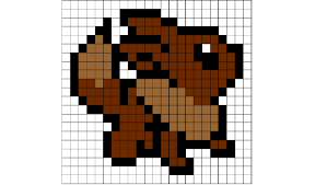 Eevee Pattern Pixel Art Pokemon Pixel Art Grid Easy Pixel Art