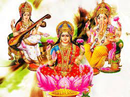 Free Download Ganesh Laxmi Saraswati Wallpapers Lakshmi Images Diwali Gods Hindu Gods