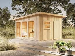 Hat das haus viel dachüberstand, so kannst du die fläche darunter auch. Gartenhaus Elementhaus Olli