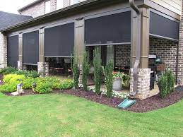 Power Screens Rainier Shade Backyard Patio Backyard Patio Design