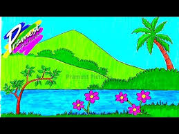 Kumpulan gambar sketsa pemandangan alam yang mudah di gambar dengan hitam putih yang dapat anda warnai dengan crayon, diantara lukisan itu adalah pemandangan air terjun, desa, pantai, sawah dan lain sebagainya. 25 Gambar Pemandangan Gunung Anak Sd Kelas 6 Pemandangan Indah Sekali